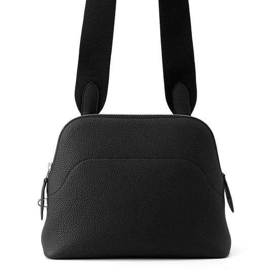 HERMES Bolide Messenger Black Togo Leather