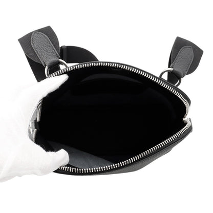 HERMES Bolide Messenger Black Togo Leather