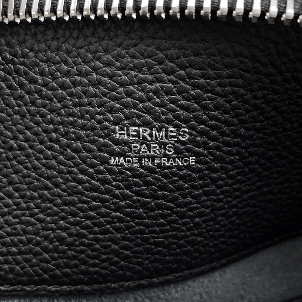 HERMES Bolide Messenger Black Togo Leather