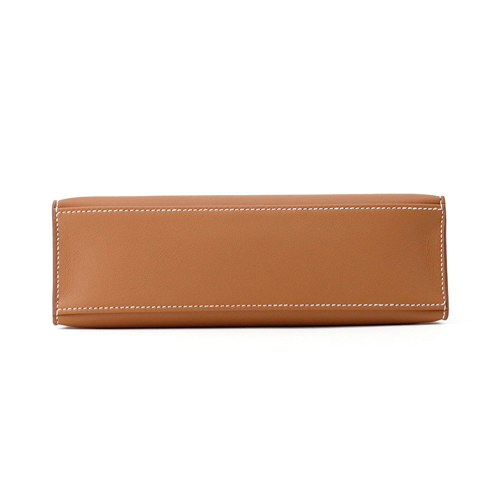 HERMES PochetteKelly Gold Swift Leather