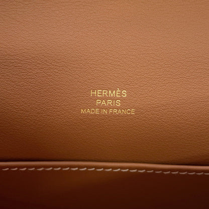 HERMES PochetteKelly Gold Swift Leather
