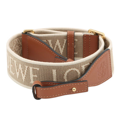 LOEWE Anagram Shoulder Strap Natural/TanC886T90X01 Canvas Leather