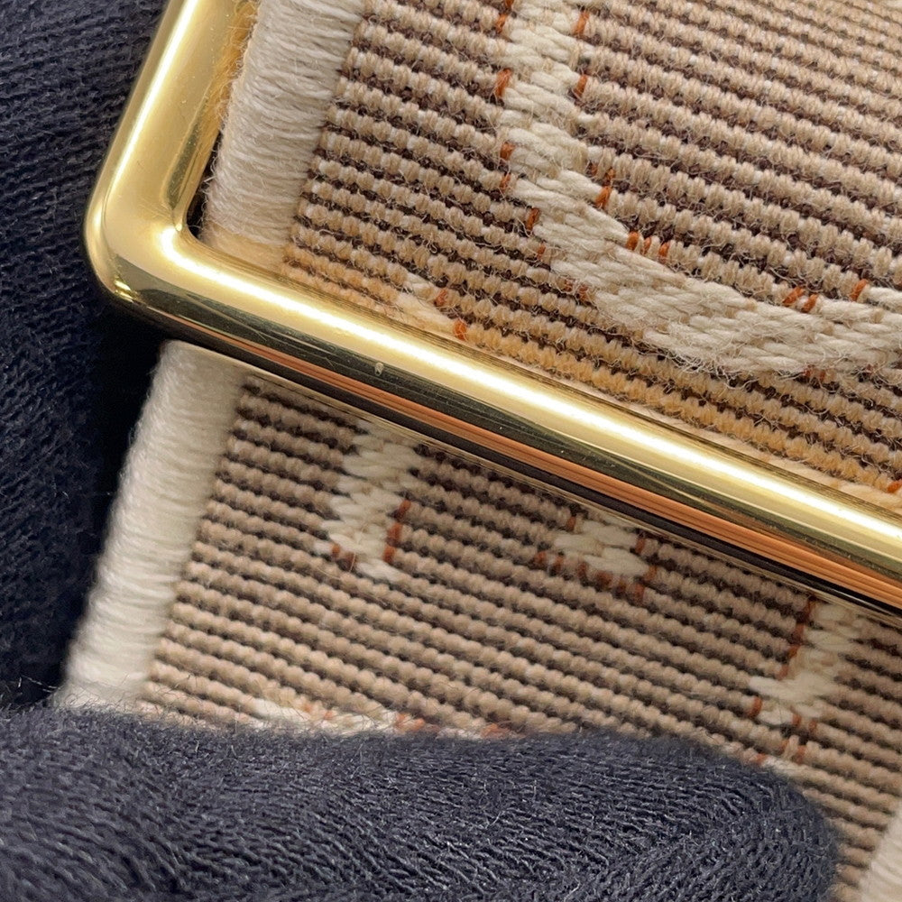 LOEWE Anagram Shoulder Strap Natural/TanC886T90X01 Canvas Leather
