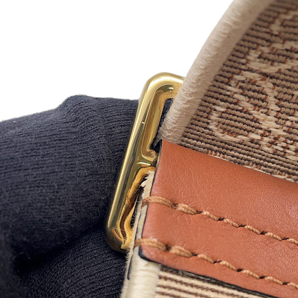 LOEWE Anagram Shoulder Strap Natural/TanC886T90X01 Canvas Leather