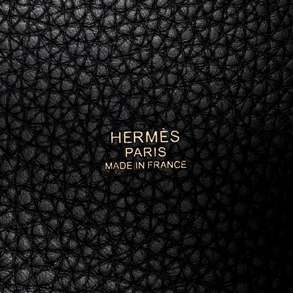 HERMES Picotin Lock Black Taurillon Clemence Size PM