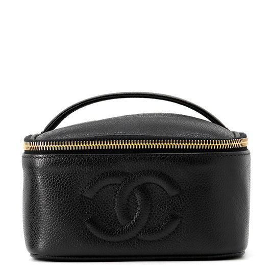 CHANEL Square Vanity Bag BlackA07058 Caviar Leather