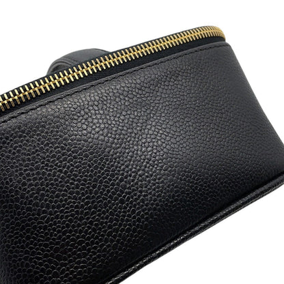 CHANEL Square Vanity Bag BlackA07058 Caviar Leather