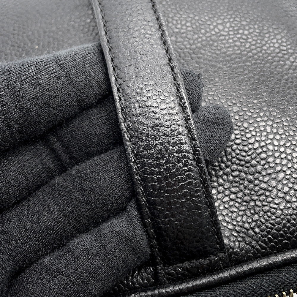 CHANEL Square Vanity Bag BlackA07058 Caviar Leather