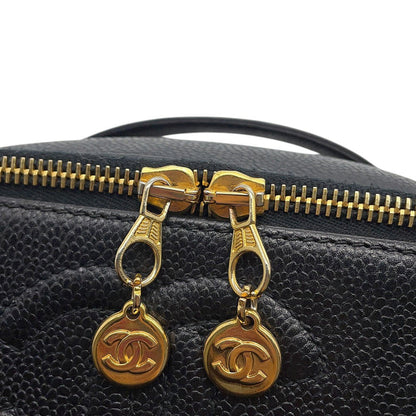 CHANEL Square Vanity Bag BlackA07058 Caviar Leather