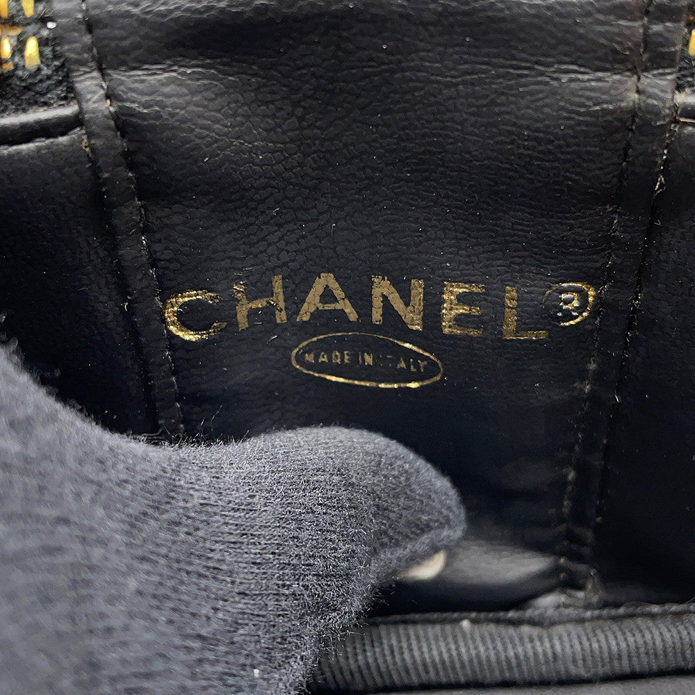 CHANEL Square Vanity Bag BlackA07058 Caviar Leather