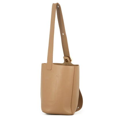 LOEWE Pebble bucket bag OakAANBBBWX01 Smooth Calf Leather Size Medium