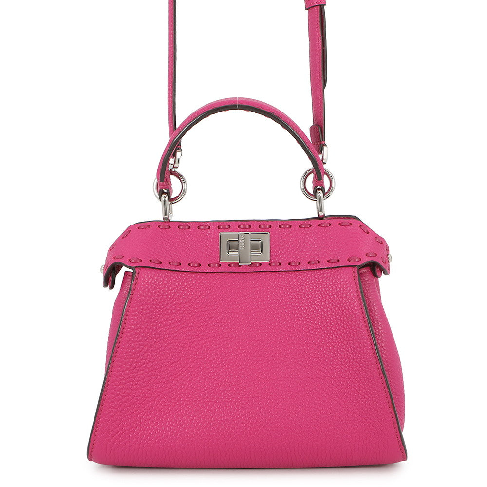 FENDI Selleria Peekaboo Pink8BN244 Leather Size Mini