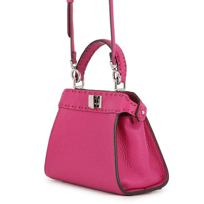 FENDI Selleria Peekaboo Pink8BN244 Leather Size Mini
