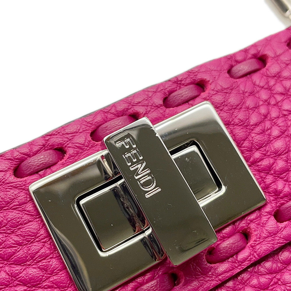 FENDI Selleria Peekaboo Pink8BN244 Leather Size Mini
