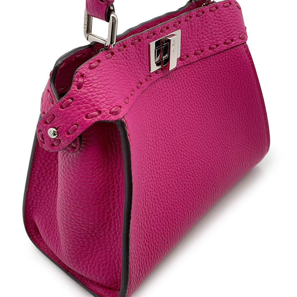 FENDI Selleria Peekaboo Pink8BN244 Leather Size Mini