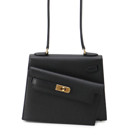 HERMES Kelly Disorder Black Epsom Size 20