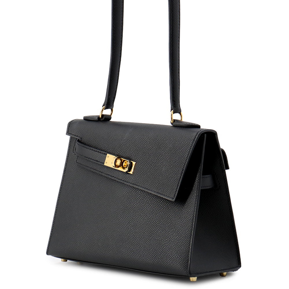 HERMES Kelly Disorder Black Epsom Size 20