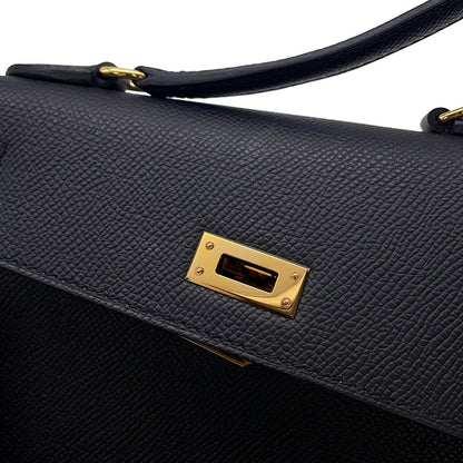 HERMES Kelly Disorder Black Epsom Size 20