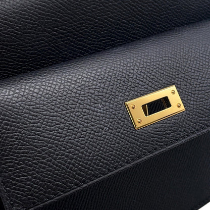 HERMES Kelly Disorder Black Epsom Size 20