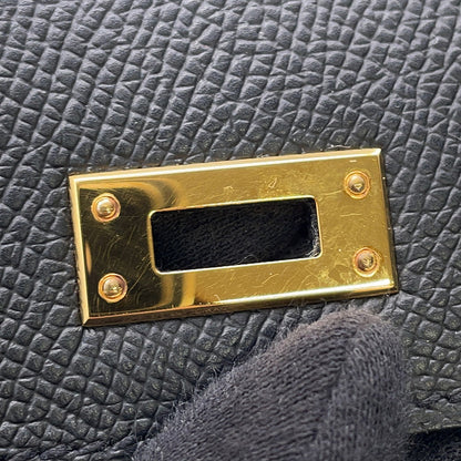 HERMES Kelly Disorder Black Epsom Size 20