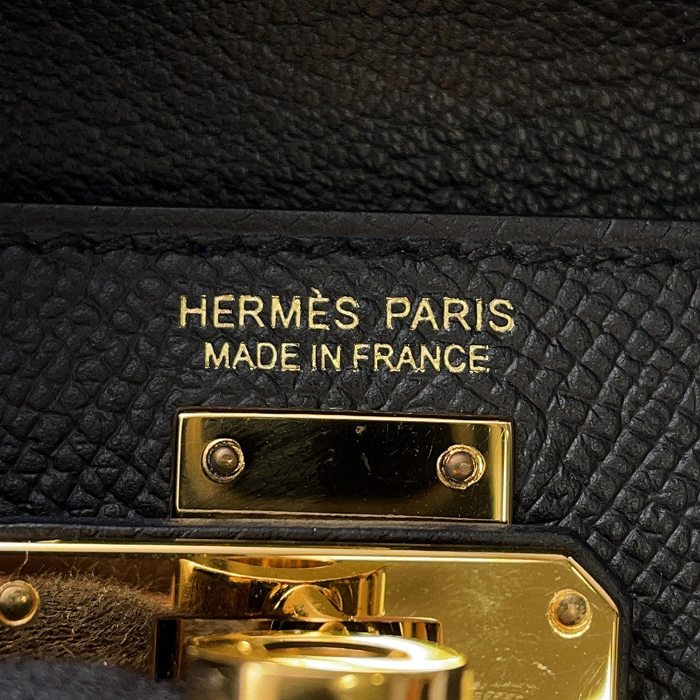 HERMES Kelly Disorder Black Epsom Size 20