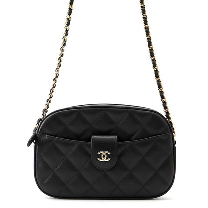 CHANEL Timeless Classic Chain Shoulder Bag BlackAP3998 Lambskin