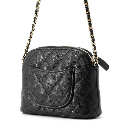 CHANEL Matelasse Mini Chain Pouch BlackAP4000 Caviar Leather