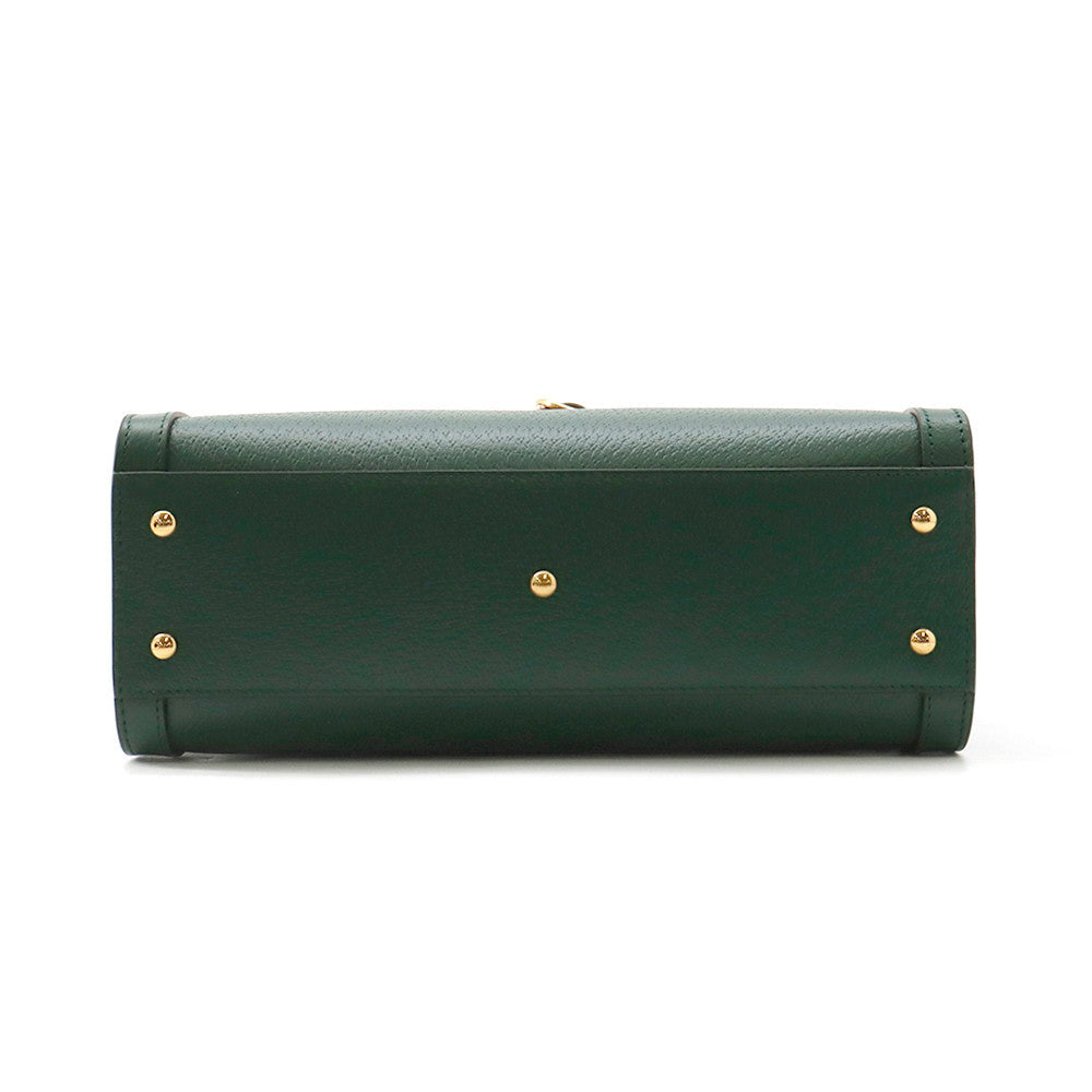 GUCCI Diana Bamboo 2-way Handbag Green702721 Leather Size Small