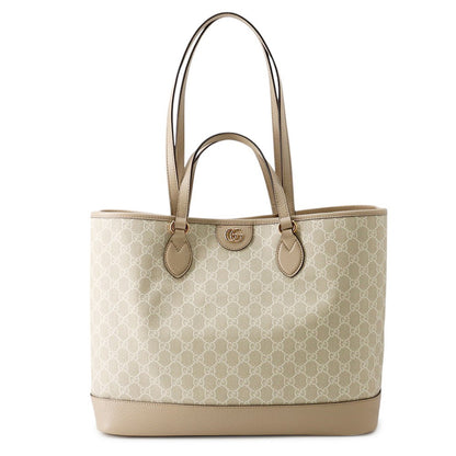 GUCCI Ophidia Tote Bag Beige778958 GG Supreme Leather Size Medium