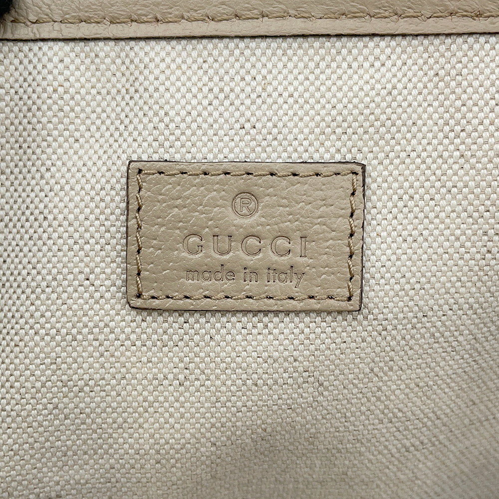 GUCCI Ophidia Tote Bag Beige778958 GG Supreme Leather Size Medium