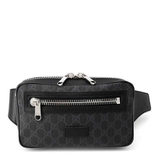 GUCCI GG Supreme Crossbody Bag Black474293 GG Supreme Leather
