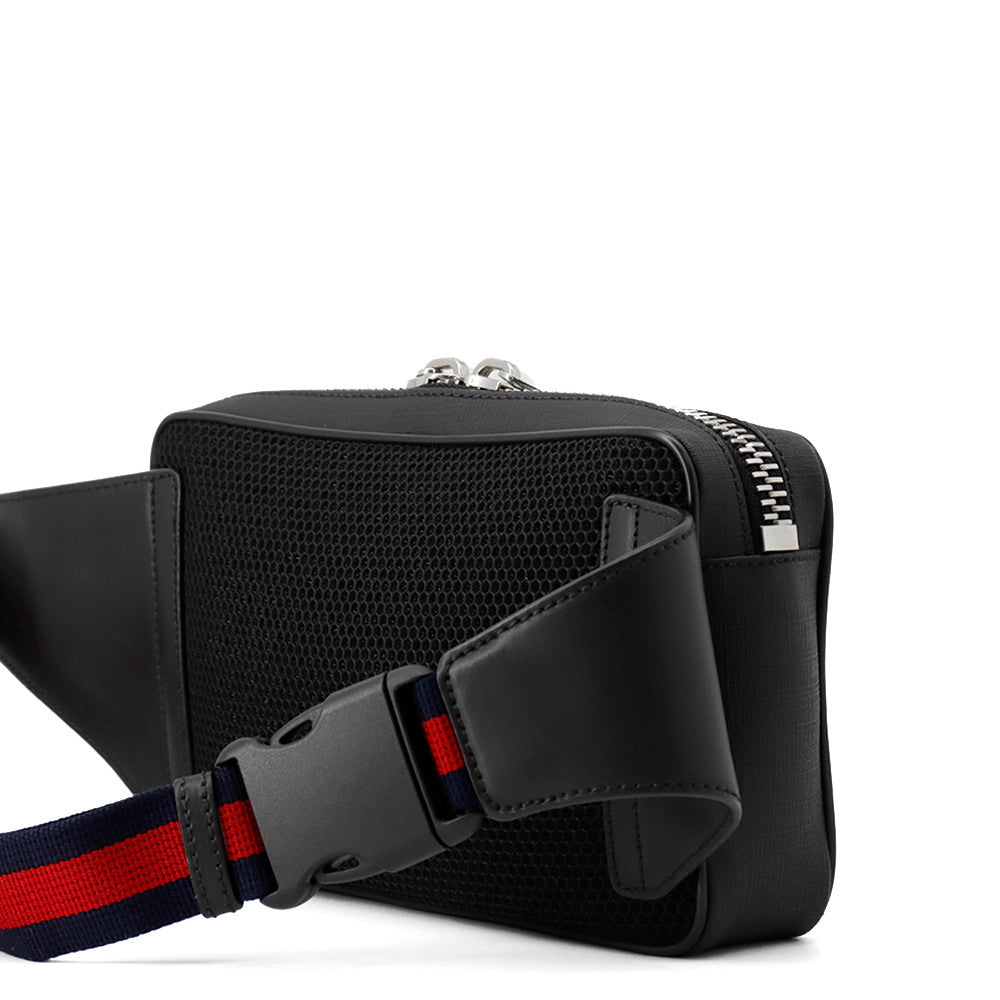 GUCCI GG Supreme Crossbody Bag Black474293 GG Supreme Leather