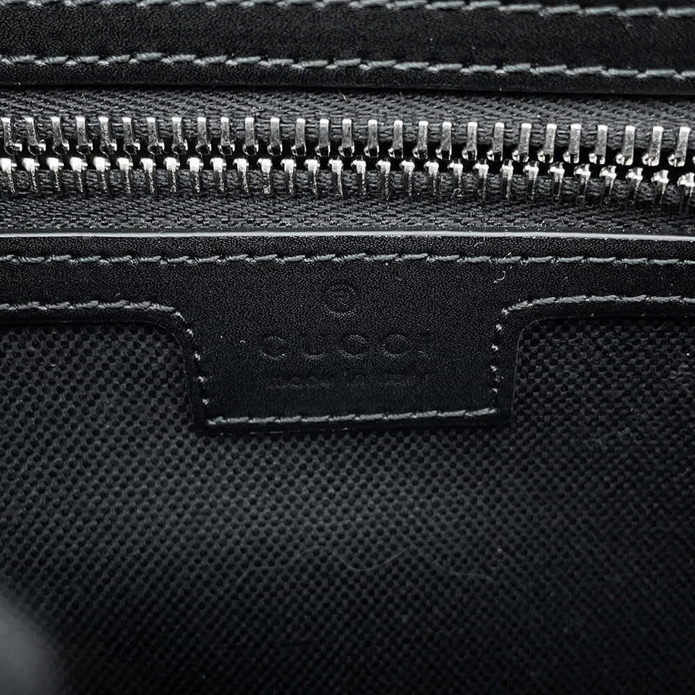 GUCCI GG Supreme Crossbody Bag Black474293 GG Supreme Leather