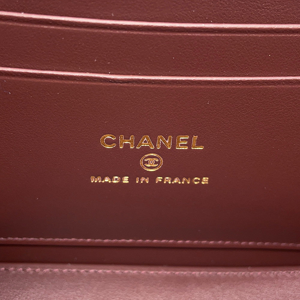 CHANEL Matelasse Vanity ChainShoulder Bag BlackAP1341 Caviar Leather