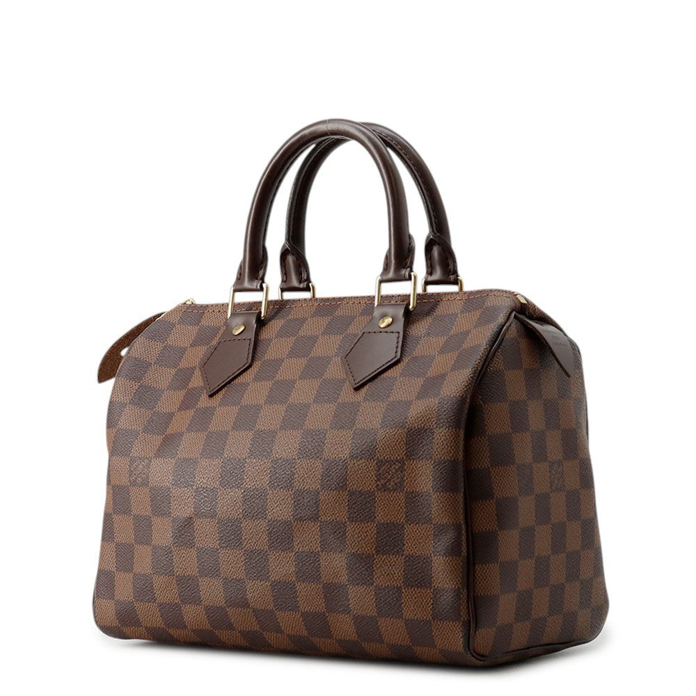 LOUIS VUITTON Speedy RedN41532 Damier Ebene Canvas Size 25