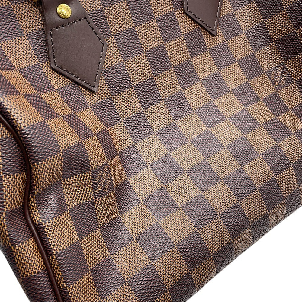 LOUIS VUITTON Speedy RedN41532 Damier Ebene Canvas Size 25