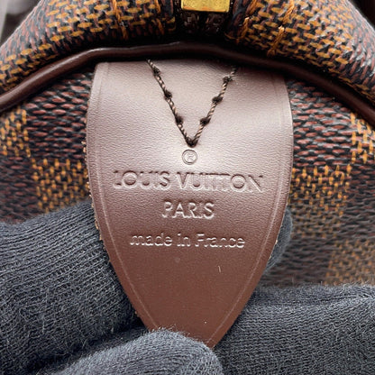 LOUIS VUITTON Speedy RedN41532 Damier Ebene Canvas Size 25