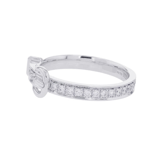 HERMES Etrivière Ring Size PM/53/#13 18K White Gold