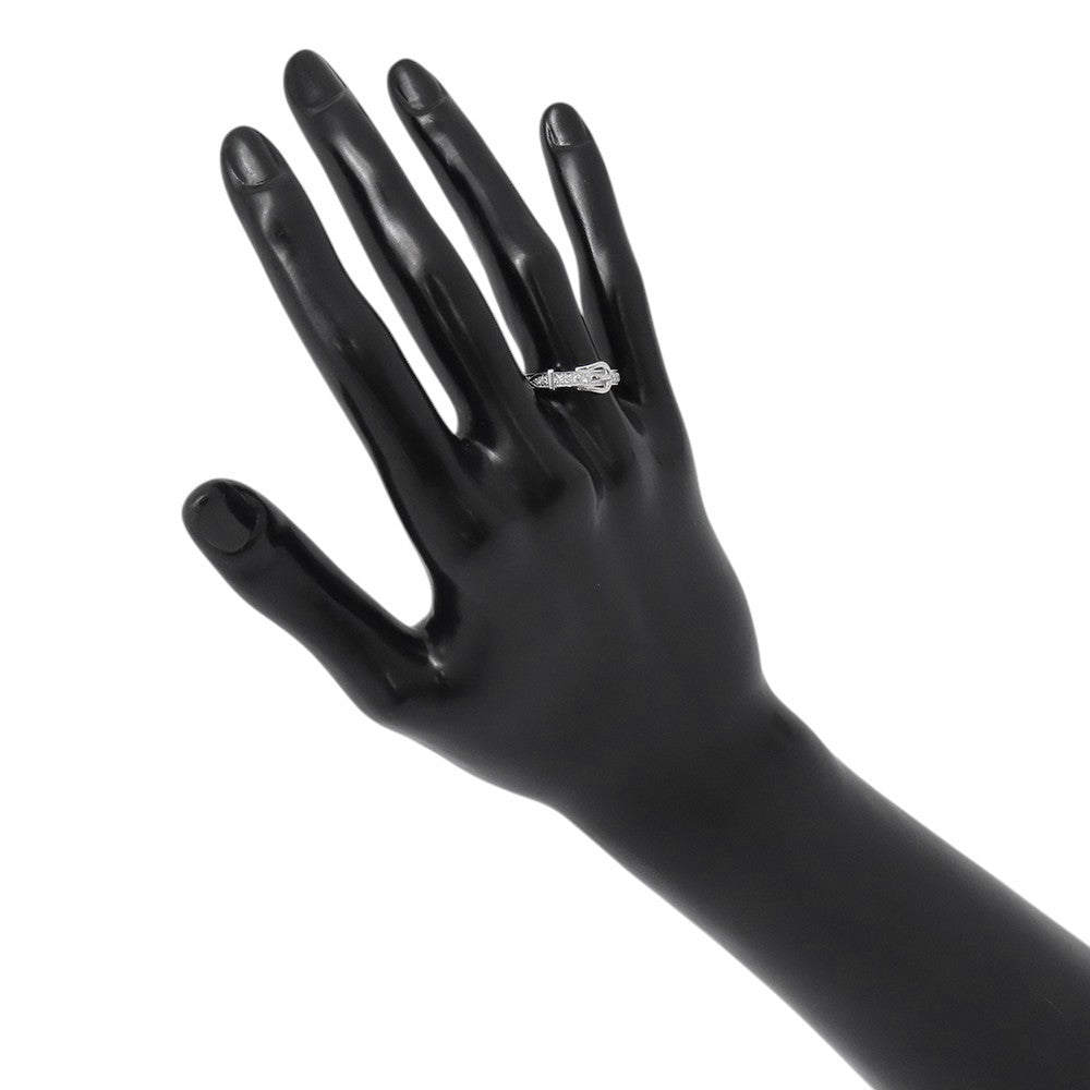 HERMES Etrivière Ring Size PM/53/#13 18K White Gold