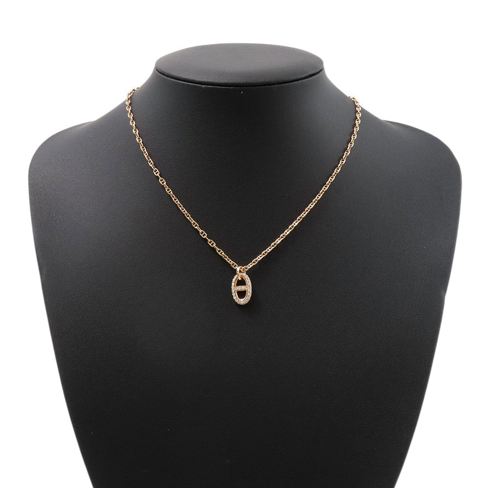 HERMES Farandole Necklace Size STH221303B 00ST 18K Pink Gold