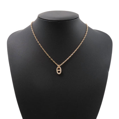 HERMES Farandole Necklace Size STH221303B 00ST 18K Pink Gold