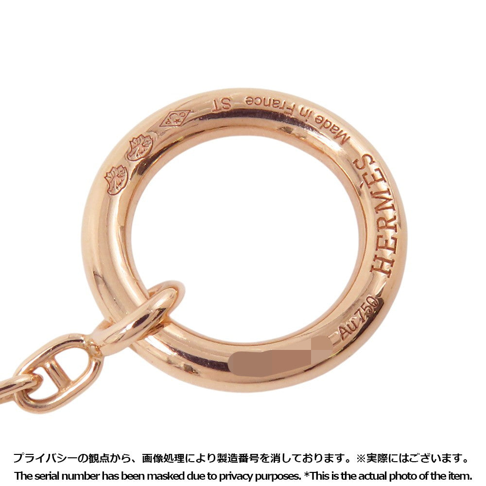 HERMES Farandole Necklace Size STH221303B 00ST 18K Pink Gold