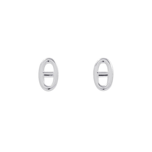 HERMES Farandole Chaine d'Ancre motif Earrings Size TPM SV925