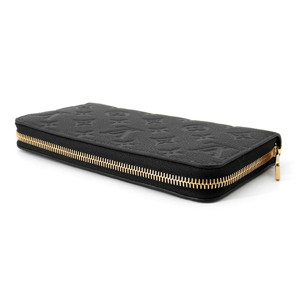 LOUIS VUITTON Zippy Wallet NoirM28791 Monogram Empreinte Leather