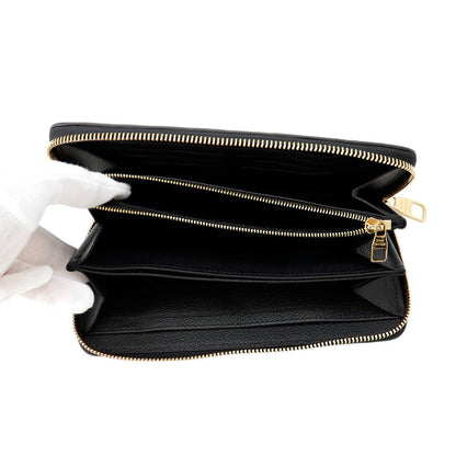 LOUIS VUITTON Zippy Wallet NoirM28791 Monogram Empreinte Leather