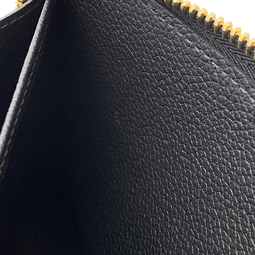 LOUIS VUITTON Zippy Wallet NoirM28791 Monogram Empreinte Leather