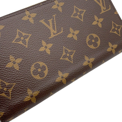 LOUIS VUITTON Zippy Wallet FuchsiaM41895 Monogram