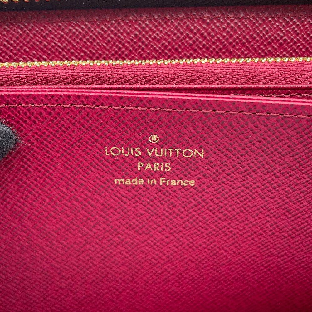 LOUIS VUITTON Zippy Wallet FuchsiaM41895 Monogram