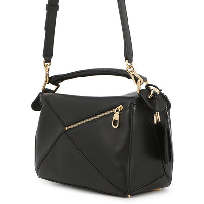 LOEWE Puzzle bag BlackA510PLSX01 Feather Light Napalm Size Small