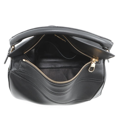 LOEWE Puzzle bag BlackA510PLSX01 Feather Light Napalm Size Small